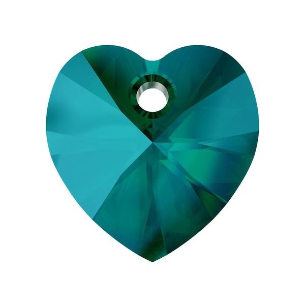 Swarovski Crystal Pendants 6228 14,4 x 14 mm Emerald Shimmer