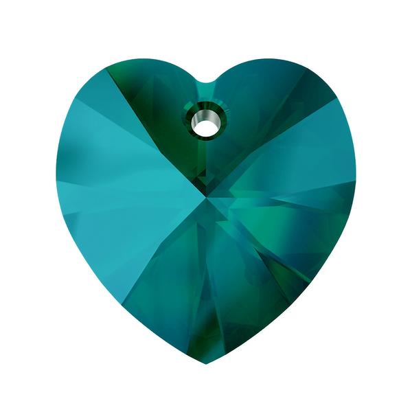 Swarovski Crystal Pendants 6228 18 x 17,5 mm Emerald Shimmer