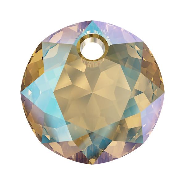 Swarovski Crystal Pendants 6430 8 mm Light Colorado Topaz Shimmer