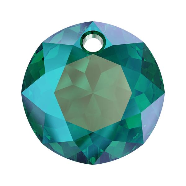 Swarovski Crystal Pendants 6430 10 mm Emerald Shimmer