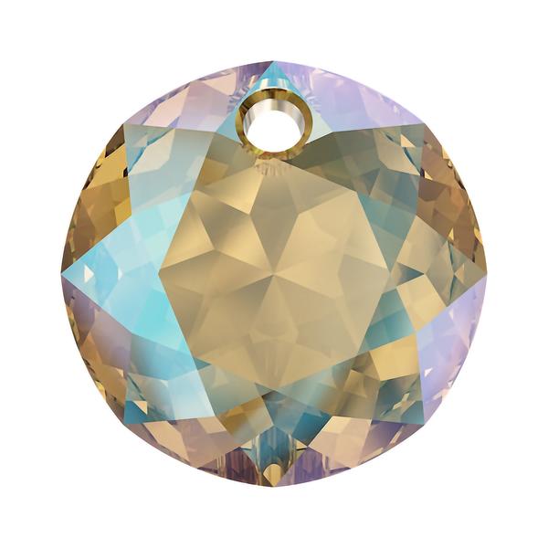 Swarovski Crystal Pendants 6430 10 mm Light Colorado Topaz Shimmer