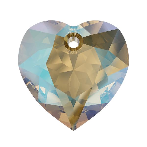 Swarovski Crystal Pendants 6432 14,5 mm Light Colorado Topaz Shimmer