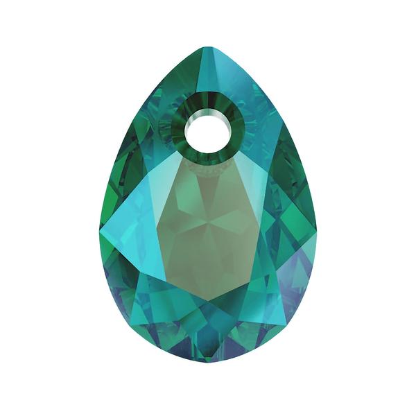 Swarovski Crystal Pendants 6433 9 mm Emerald Shimmer