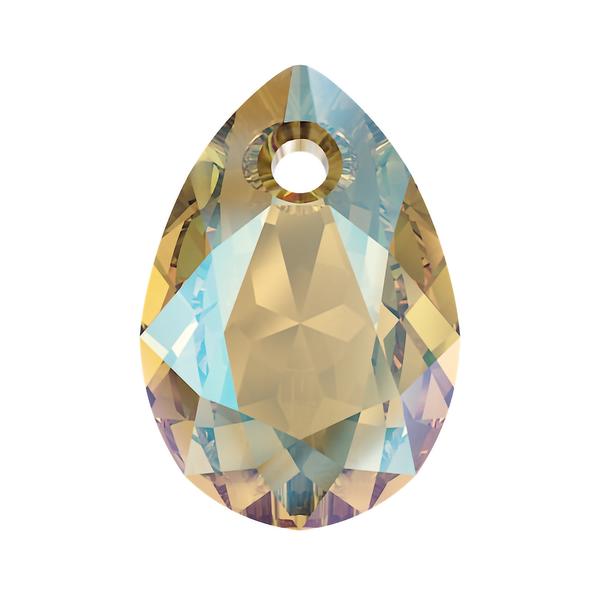 Swarovski Crystal Pendants 6433 11,5 mm Light Colorado Topaz Shimmer
