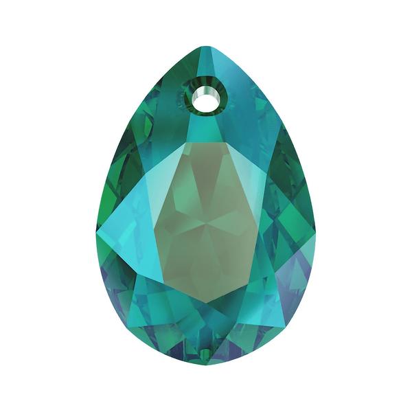 Swarovski Crystal Pendants 6433 16 mm Emerald Shimmer
