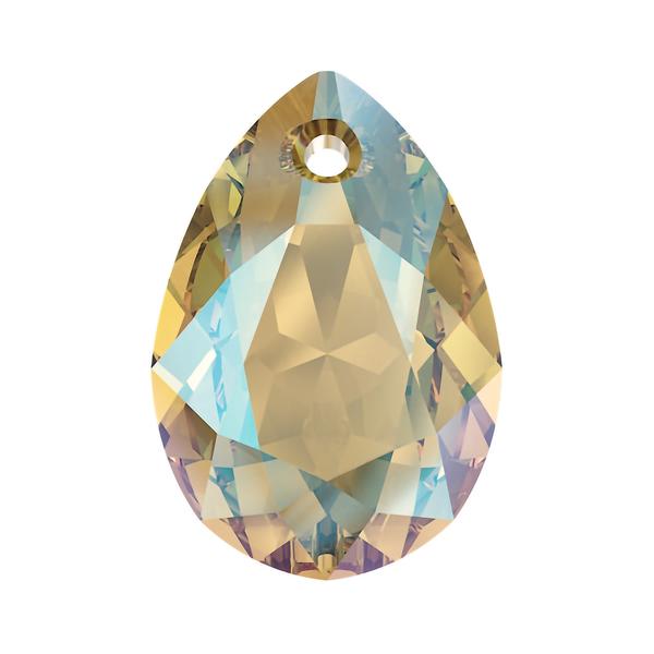 Swarovski Crystal Pendants 6433 16 mm Light Colorado Topaz Shimmer