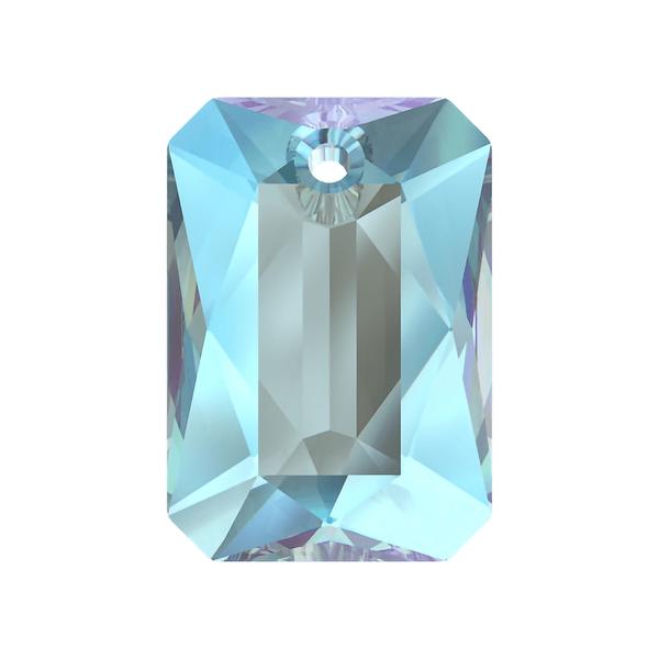 Swarovski Crystal Pendants 6435 16 mm Aquamarine Shimmer