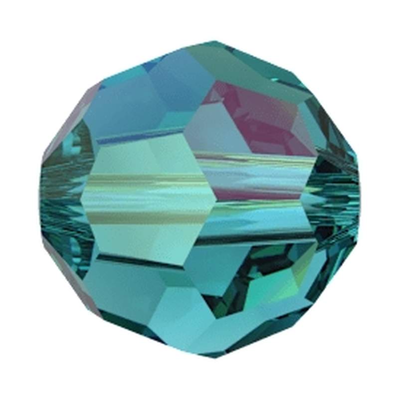 Swarovski Crystal Beads 5000 8 mm Blue Zircon Shimmer