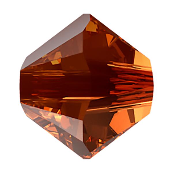 Swarovski Crystal Beads 5328 4 mm Smoked Amber