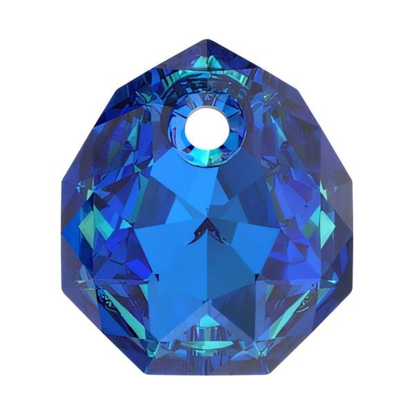 Swarovski Crystal Pendants 6436 9 mm Crystal Bermuda Blue P