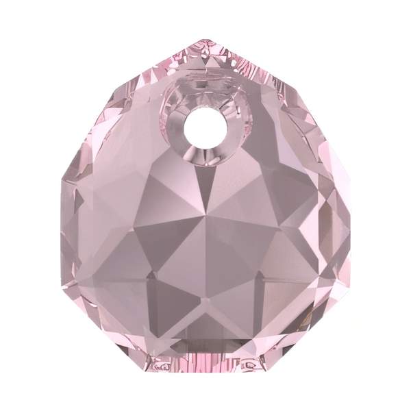 Swarovski Crystal Pendants 6436 9 mm Light Rose