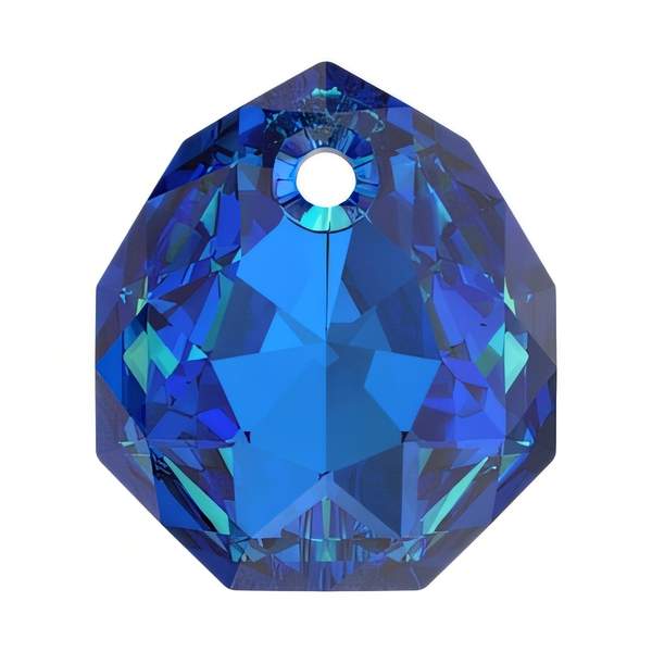 Swarovski Crystal Pendants 6436 11,5 mm Crystal Bermuda Blue P