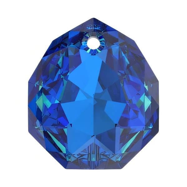 Swarovski Crystal Pendants 6436 16 mm Crystal Bermuda Blue P