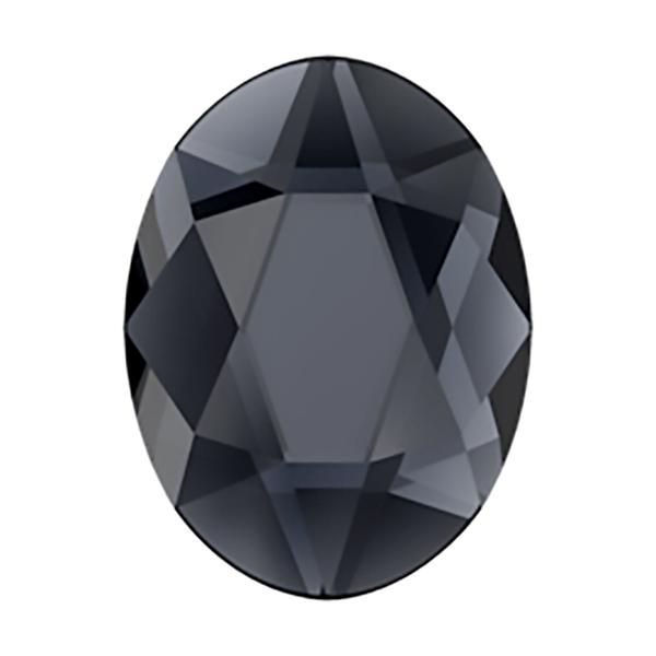Swarovski Flatback Crystals 2603 8 x 6 mm Graphite F
