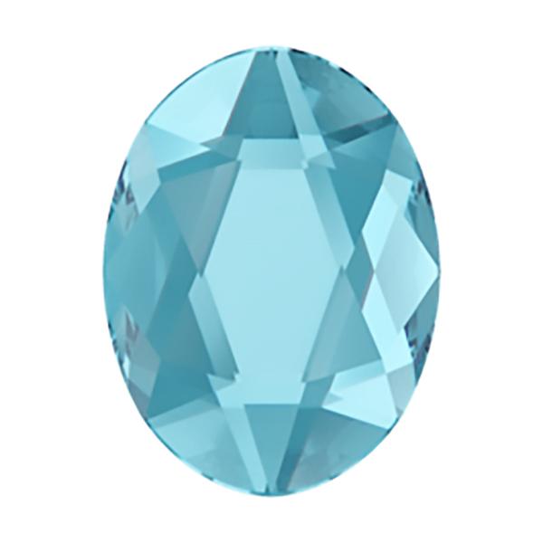 Swarovski Flatback Crystals 2603 14 x 10 mm Aquamarine F