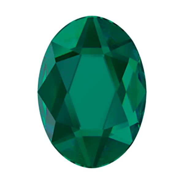Swarovski Hotfix Crystals 2603 8 x 6 mm Emerald M HF