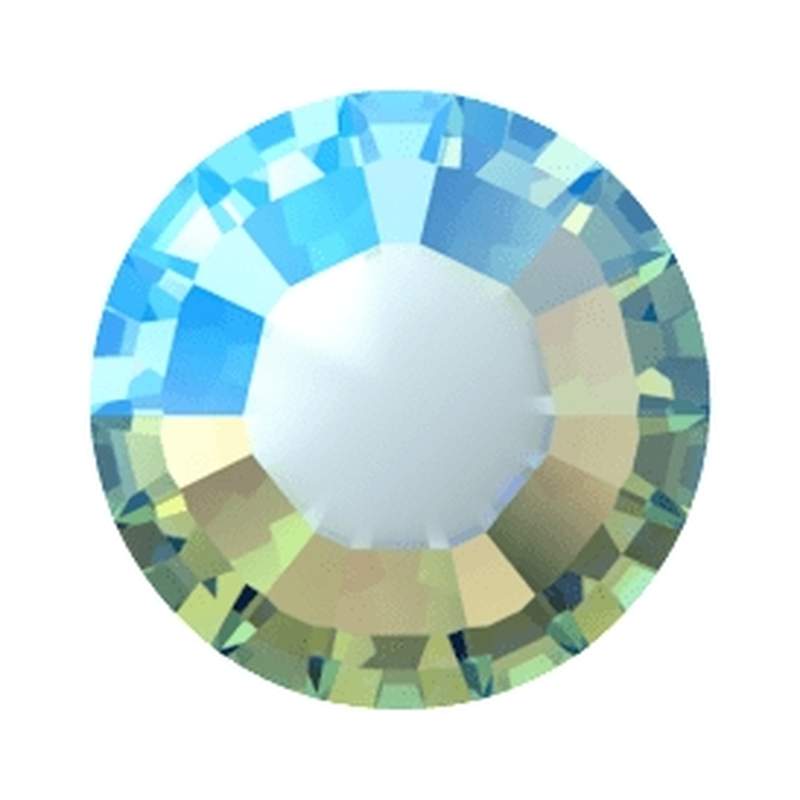 Swarovski Hotfix Crystals 2038 ss 6 Aquamarine Shimmer A HF