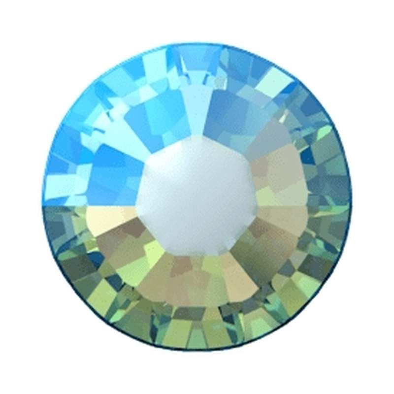 Swarovski Hotfix Crystals 2038 ss 10 Aquamarine Shimmer A HF