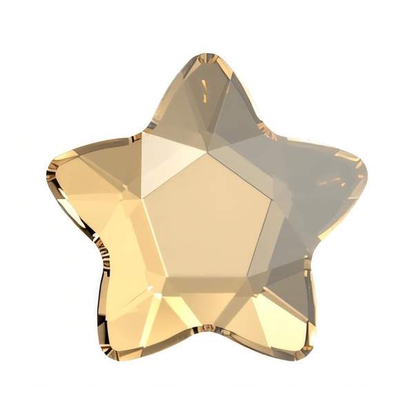 Swarovski Hotfix Crystals 2754 6 mm Crystal Golden Shadow M HF