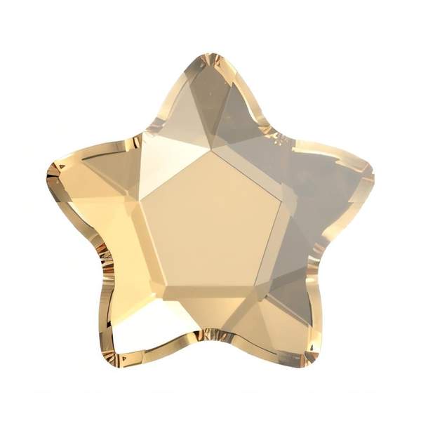 Swarovski Flatback Crystals 2754 4 mm Crystal Golden Shadow F