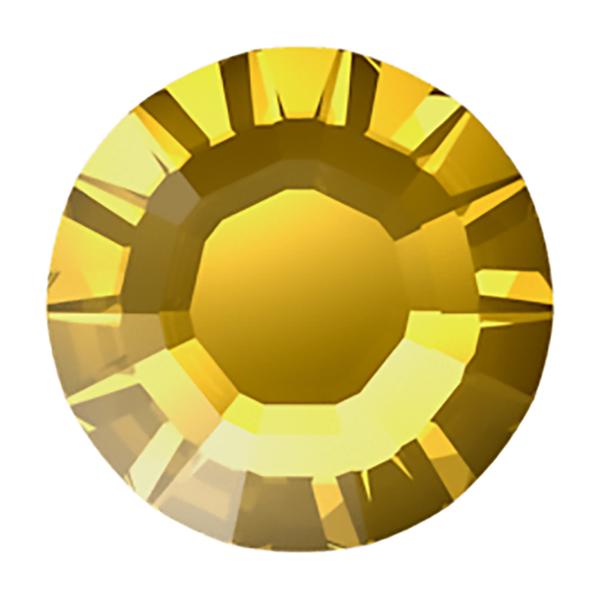 Swarovski Hotfix Crystals 2038 ss 6 Golden Topaz A HF