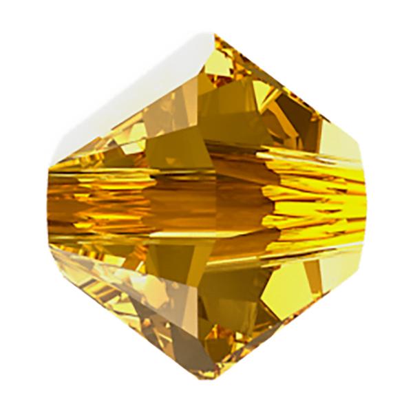 Swarovski Crystal Beads 5328 4 mm Golden Topaz