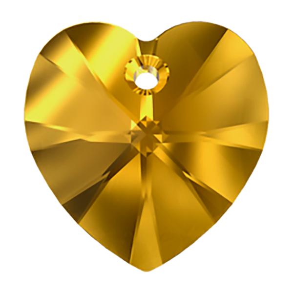 Swarovski Crystal Pendants 6228 14,4 x 14 mm Golden Topaz