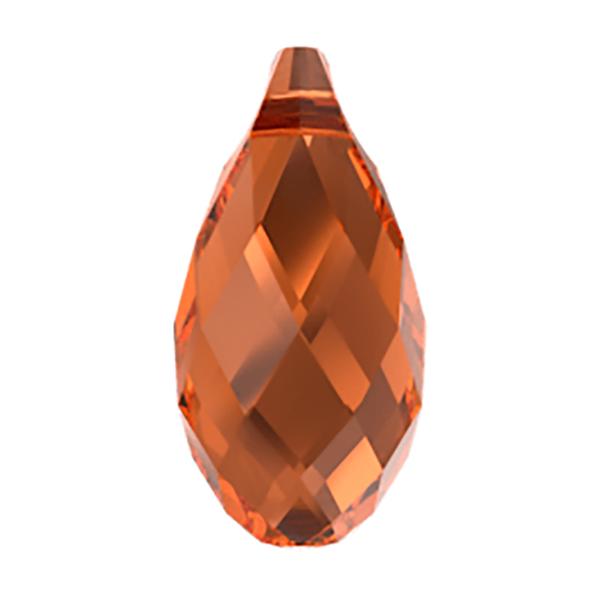 Swarovski Crystal Pendants 6010 11 x 5,5 mm Smoked Amber