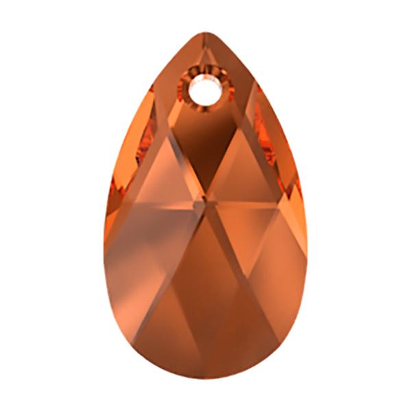 Swarovski Crystal Pendants 6106 16 mm Smoked Amber