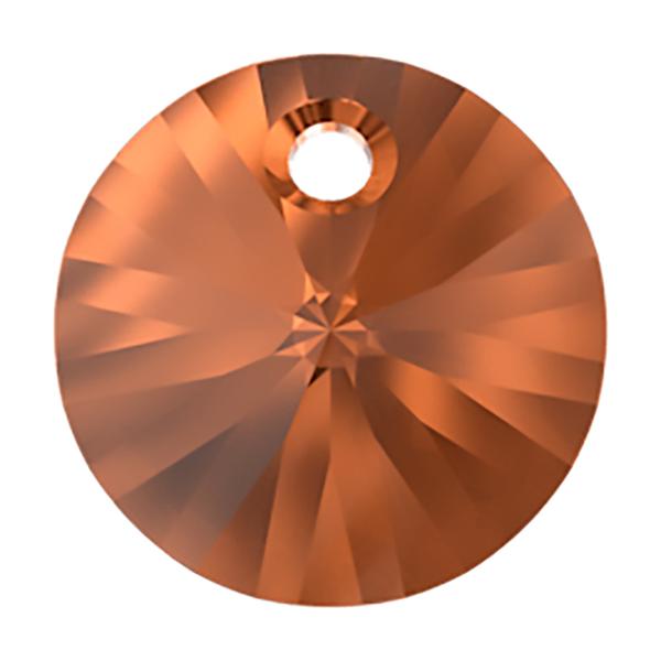 Swarovski Crystal Pendants 6428 8 mm Smoked Amber