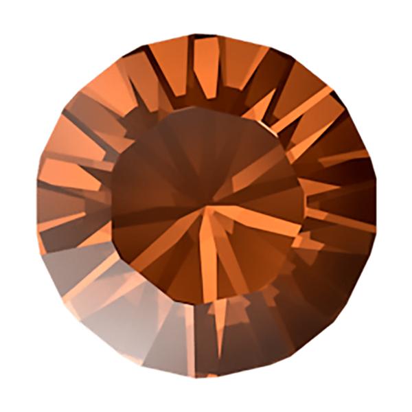 Swarovski Round Stones 1028 pp 5 Smoked Amber F