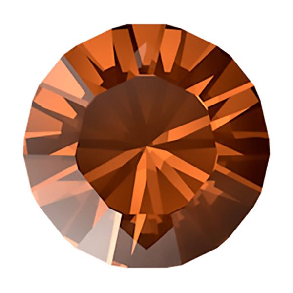 Swarovski Round Stones 1028 pp 12 Smoked Amber F