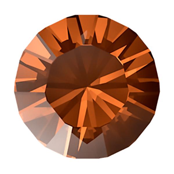Swarovski Round Stones 1028 pp 13 Smoked Amber F