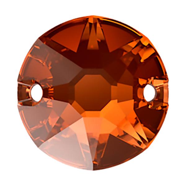 Swarovski Sew-on Crystals 3288 12 mm Smoked Amber F