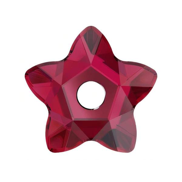 Swarovski Sew-on Crystals 3754 7 mm Scarlet F