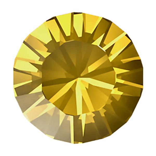 Swarovski Round Stones 1028 pp 2 Golden Topaz F