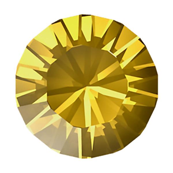 Swarovski Round Stones 1028 pp 4 Golden Topaz F