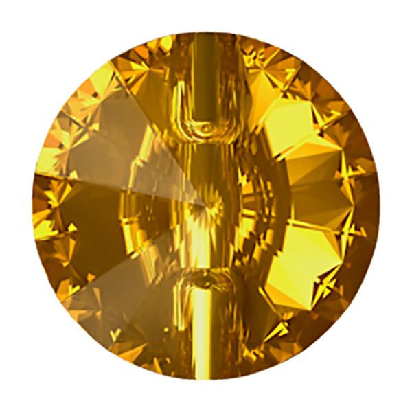 Swarovski Crystal Buttons 3015 10 mm Golden Topaz F