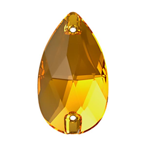 Swarovski Sew-on Crystals 3230 28 x 17 mm Golden Topaz F