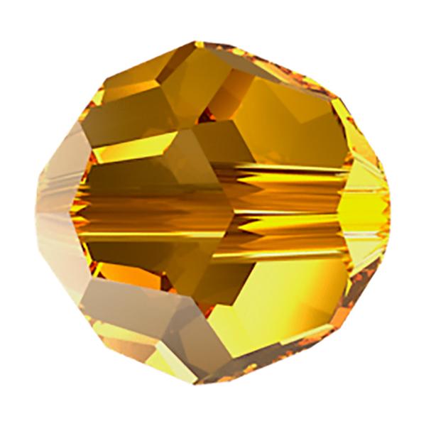 Swarovski Crystal Beads 5000 8 mm Golden Topaz