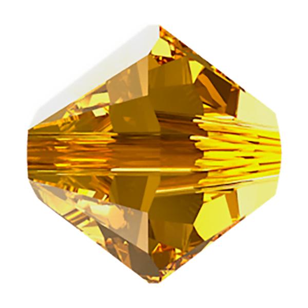 Swarovski Crystal Beads 5328 6 mm Golden Topaz