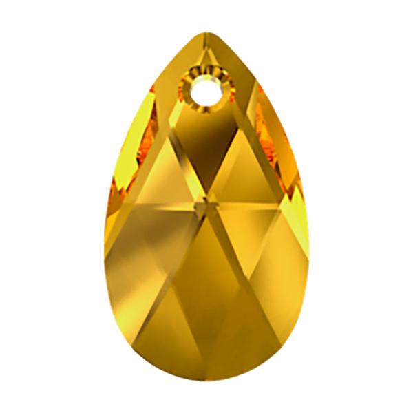 Swarovski Crystal Pendants 6106 16 mm Golden Topaz