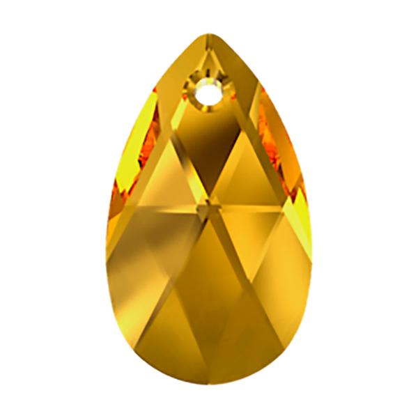 Swarovski Crystal Pendants 6106 22 mm Golden Topaz