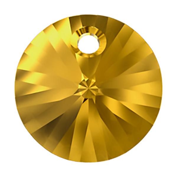 Swarovski Crystal Pendants 6428 8 mm Golden Topaz