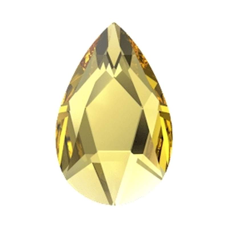 Swarovski Flatback Crystals 2303 14 x 9 mm Light Topaz F