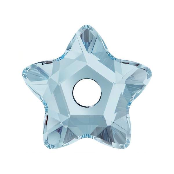 Swarovski Sew-on Crystals 3754 5 mm Aquamarine F