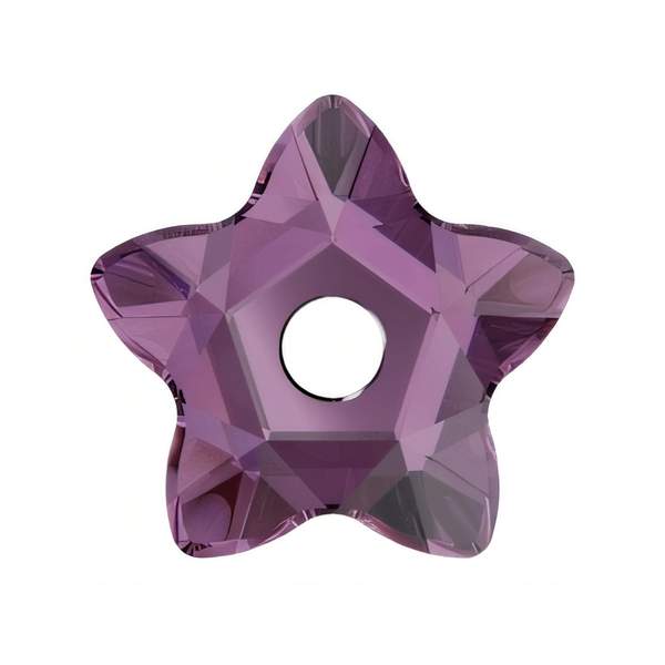 Swarovski Sew-on Crystals 3754 7 mm Amethyst F