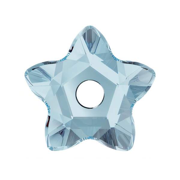 Swarovski Sew-on Crystals 3754 7 mm Aquamarine F