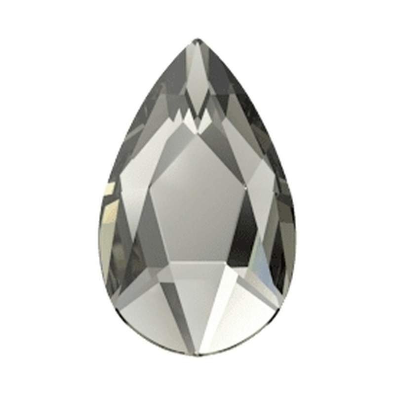 Swarovski Flatback Crystals 2303 8 x 5 mm Black Diamond F