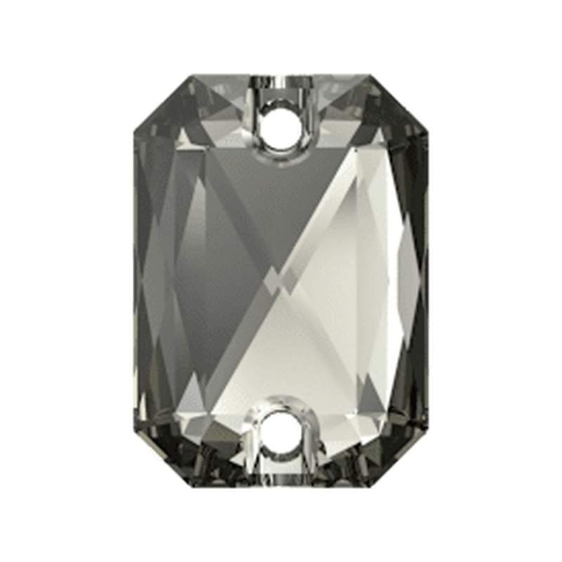 Swarovski Sew-on Crystals 3252 14 x 10 mm Black Diamond F